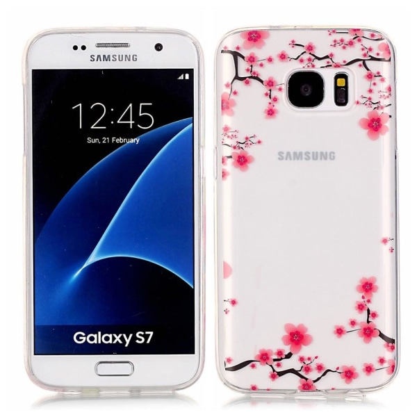 Deco Samsung Galaxy S7 Suojakotelo - Plum Blossom Pink f7cc | Pink |  Mjukplast | Fyndiq
