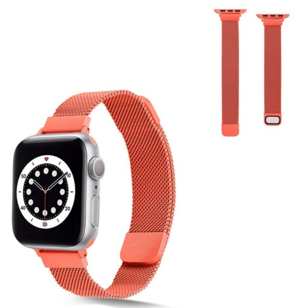 Apple Watch 40 mm rustfrit stål med urrem med magnetisk lås - Or Orange