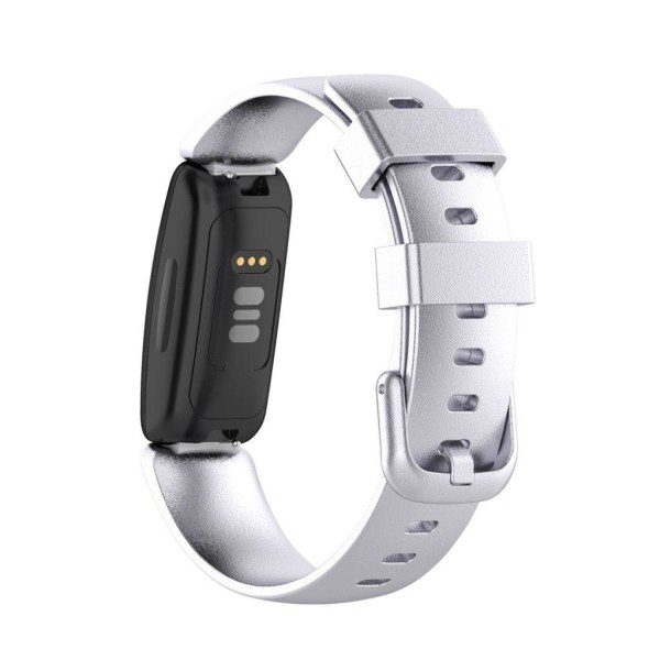 Fitbit Inspire 2 simple rem - sølv / Størrelse: L Silver grey