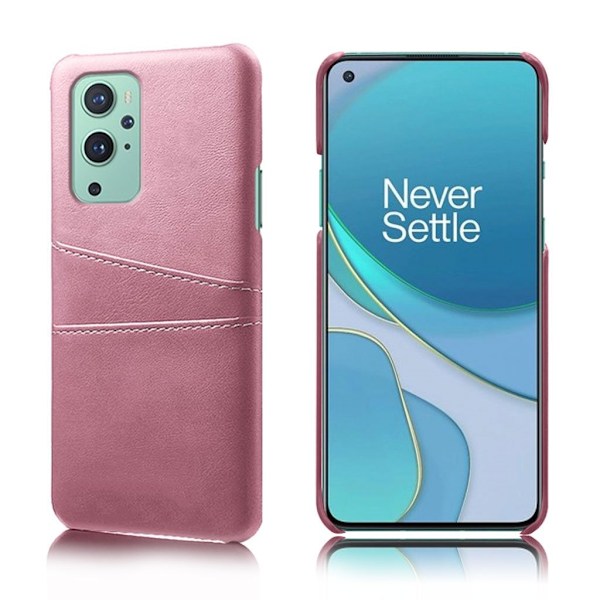 OnePlus 9 skal med korthållare - Rosa Rosa