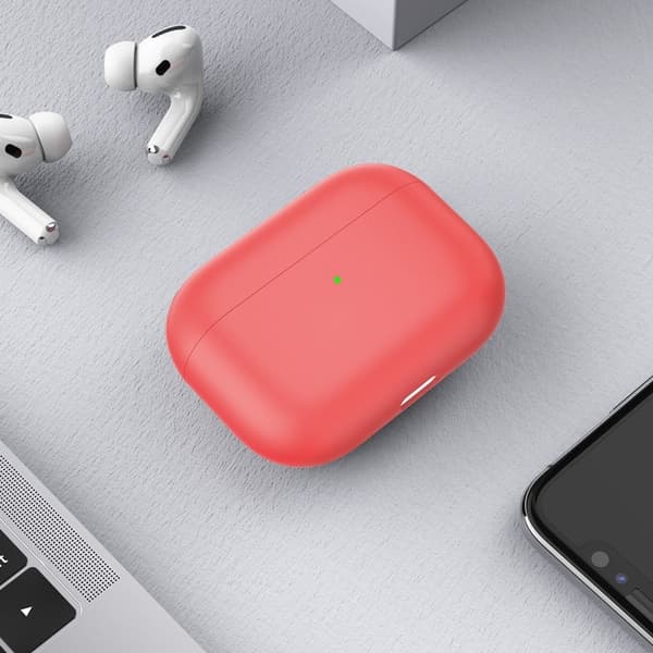 AirPods 3 enkelt silikonfodral - Röd Röd