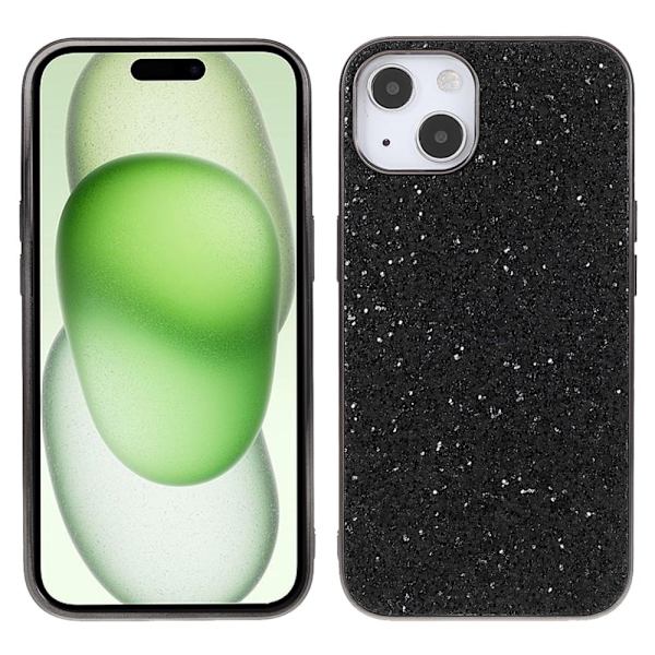 Glitter iPhone 15 Plus cover - Sort Black