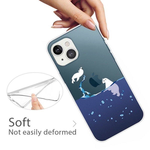 Deco iPhone 14 Plus case - Polar Bears Blue