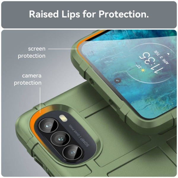 Rugged Shield Motorola Moto G52 skal - Grön Grön