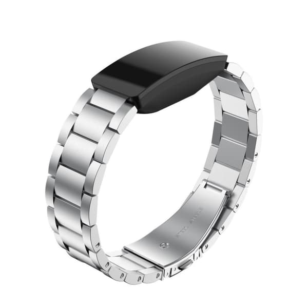 Fitbit Inspire / Inspire HR kolmihelmi ruostumaton kellon ranneke - Hopea Silver grey