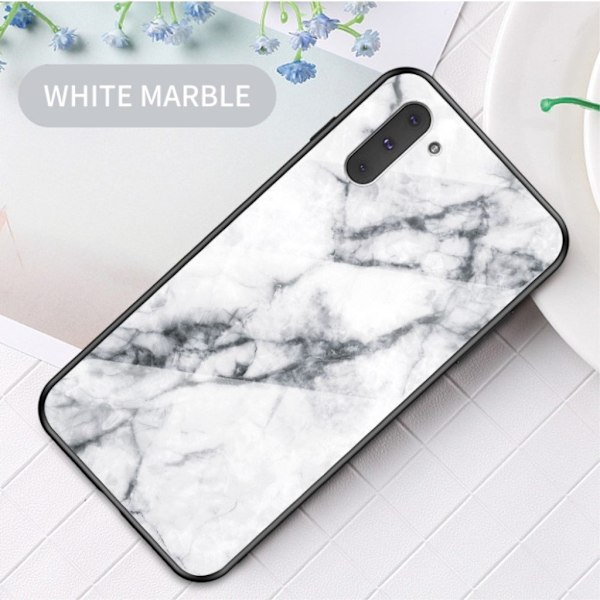 Fantasy Marmor Samsung Galaxy Note 10 skal - Vit Vit