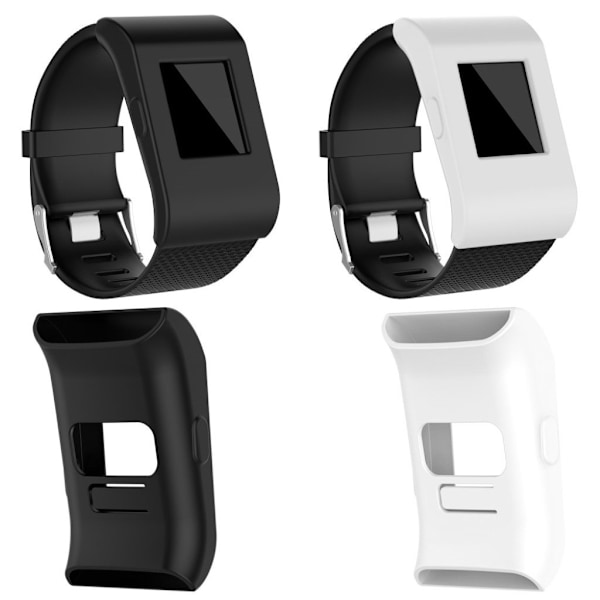 Fitbit Surge anti-aging fleksibel silikone etui - Sort Black