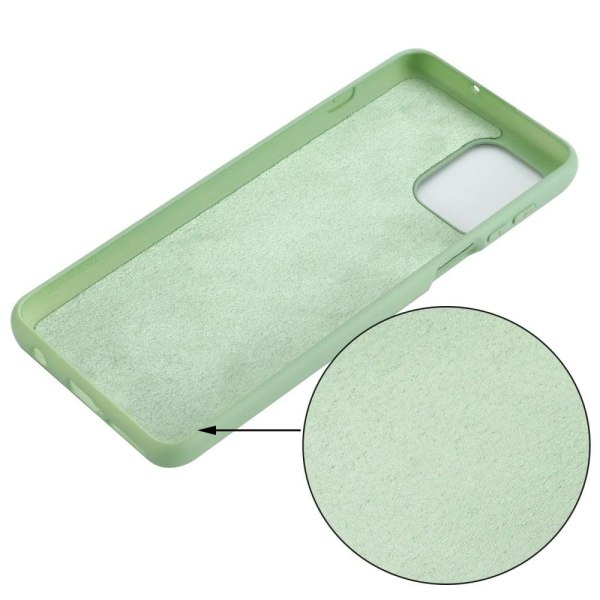 Matte Liquid Silikone Cover til Motorola Moto G100 - Grøn Green