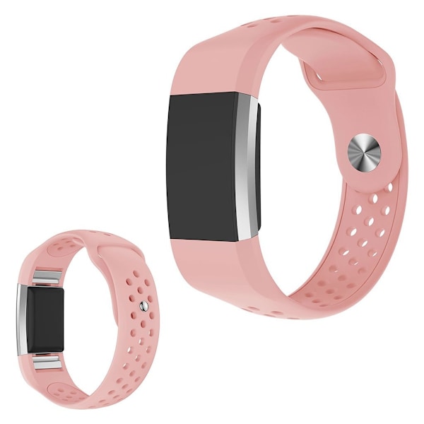 silikone rem til Fitbit Charge 2 - Orange Pink