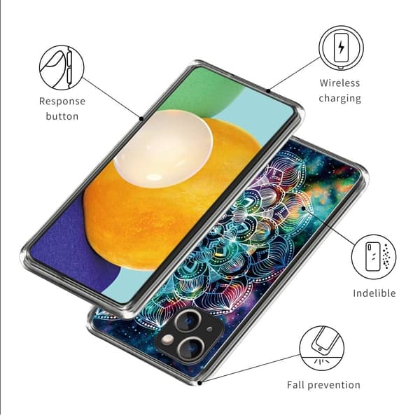Deco iPhone 15 Plus deksel - Datura Blomst Blue