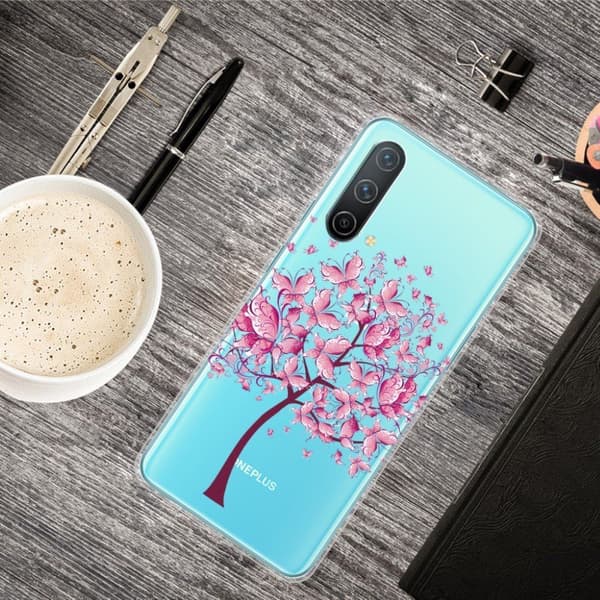Deco OnePlus Nord CE 5G deksel - Rosa Blomster Pink