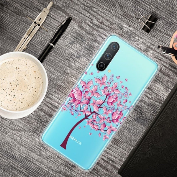Deco OnePlus Nord CE 5G Suojakotelo - Pink Flowers Pink