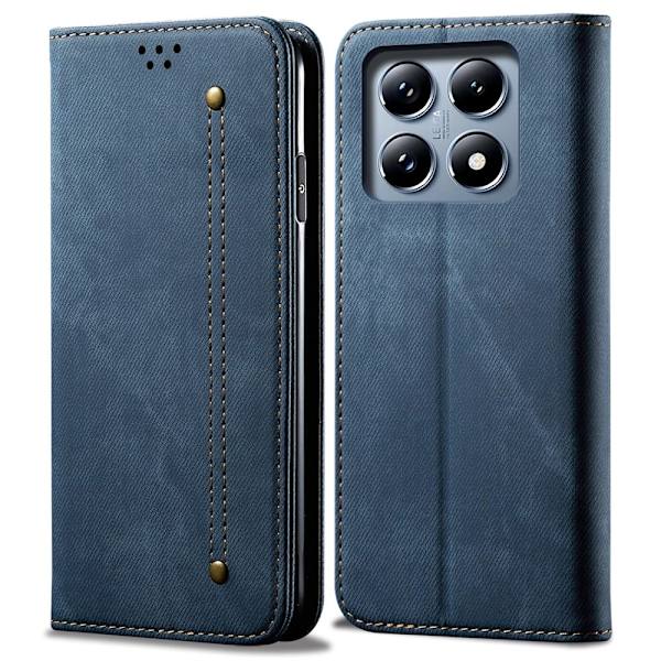 Jeans Xiaomi 14T flip etui - Blå Blue