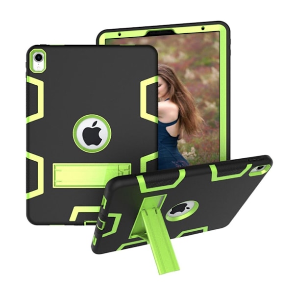 iPad Pro 11" (2018) stødsikkert hybrid etui - Sort / Grøn Multicolor