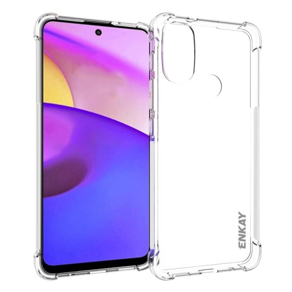 ENKAY klart faldsikkert etui til Motorola Moto E30 / E40 Transparent