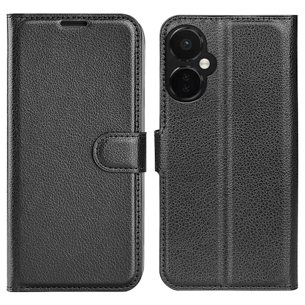 Klassisk OnePlus Nord CE 3 Flip Etui - Sort Black