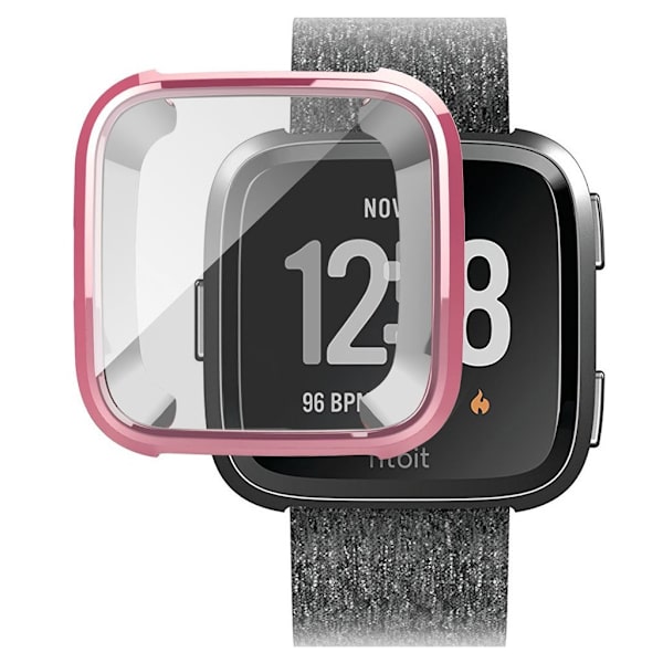 Fitbit Versa elegant galvanisering etui - Lyserød Pink