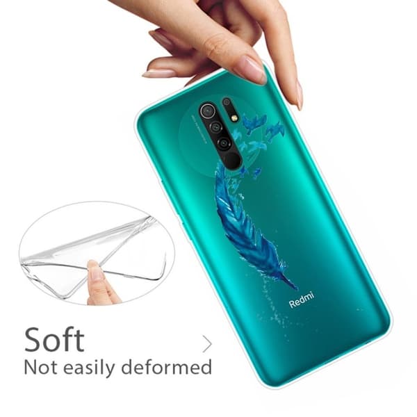 Deco Xiaomi Redmi 9 Suojakotelo - Feather Blue