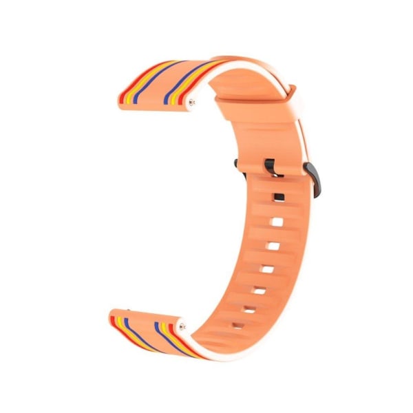 20mm Twill väri katsella bändi Amazfit ja Huawei katsella - Oranssi / Värikäs Orange