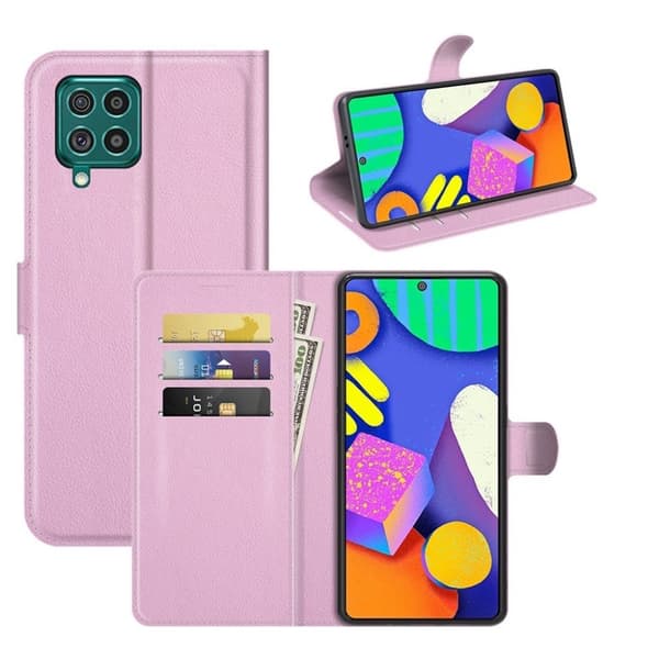 Classic Samsung Galaxy F62 Flippetui - Rosa Pink