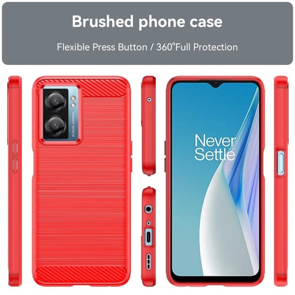Carbon Flex OnePlus Nord N20 SE skal - Röd Röd