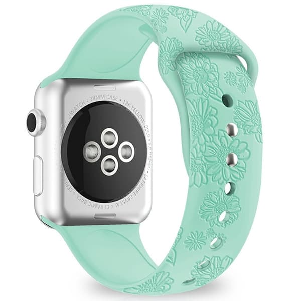 Silikonerem til Apple Watch Series 41mm - 40mm - 38mm - Solsikke Mintgrøn Green