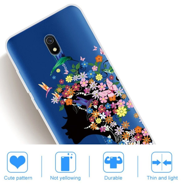 Deco Xiaomi Redmi 8A cover - Blomster Multicolor