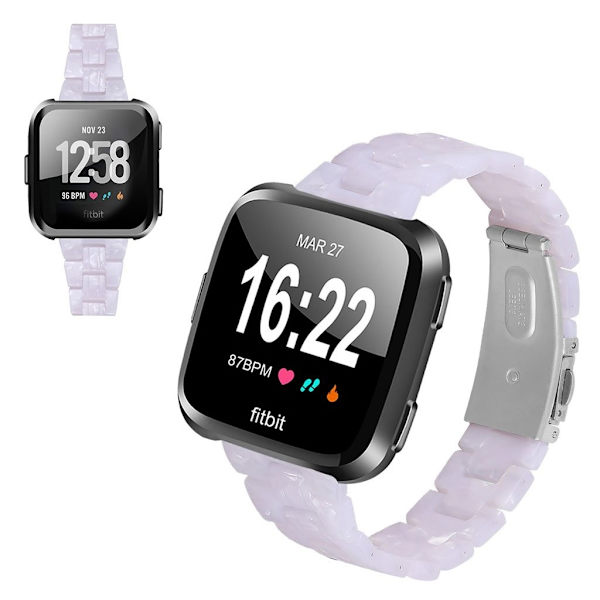 Fitbit Versa 2 / Versa Lite farvet urrem - hvid White