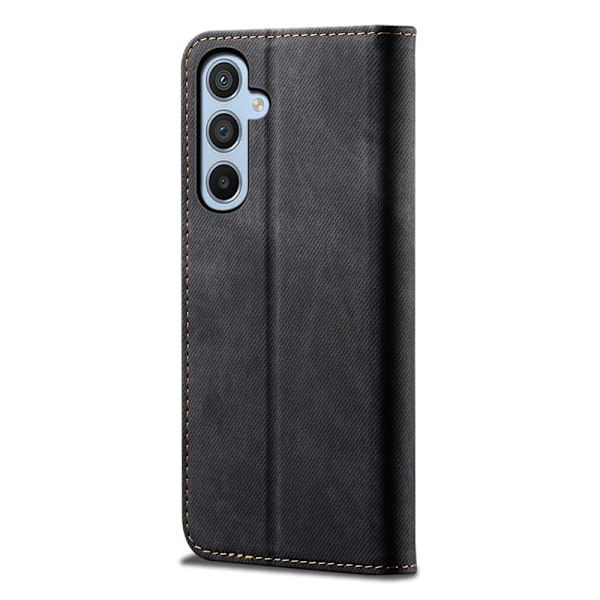 Jeans Samsung Galaxy A54 Flip Etui - Sort Black