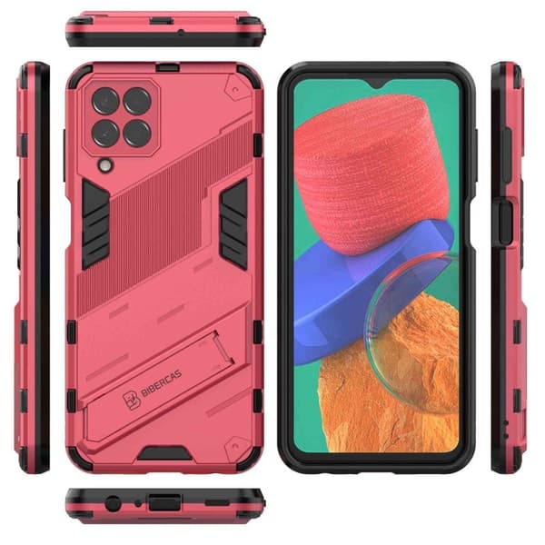 Stöttåligt Samsung Galaxy M33 5G hybridskal - Rosa Rosa