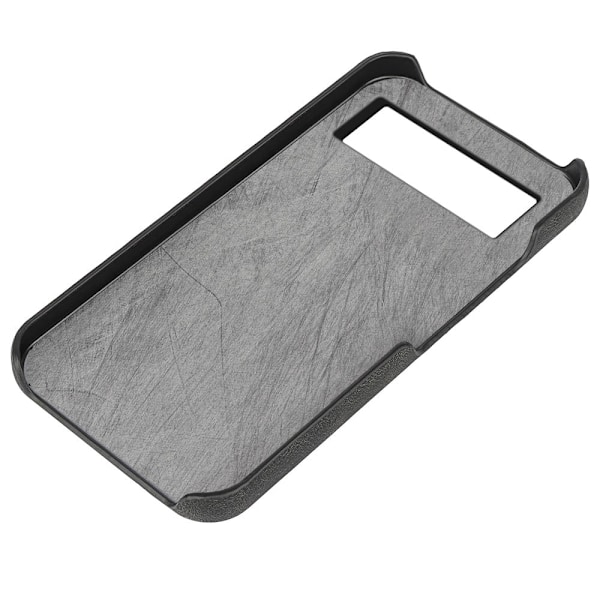 Stötsäkert läderfodral med oval kickstand för Google Pixel 6 - Svart Svart