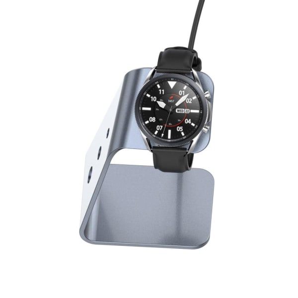 Aluminum charging stand holder for Samsung Watch - Grey Silvergrå