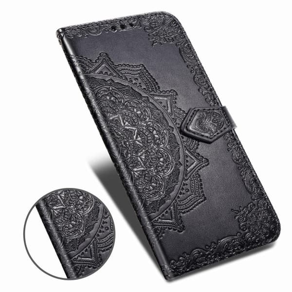 Mandala Samsung Galaxy A20s veske - Svart Black