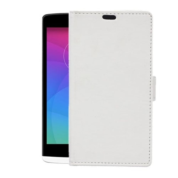 Mankell LG Leon Lær Etui Med Stand - Hvit White