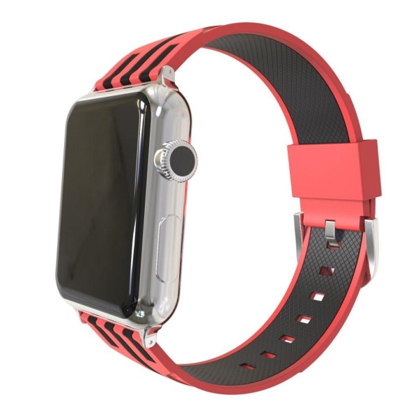 Apple Watch Series 4 44mm silicone watch band - Red Outer / Blac multifärg