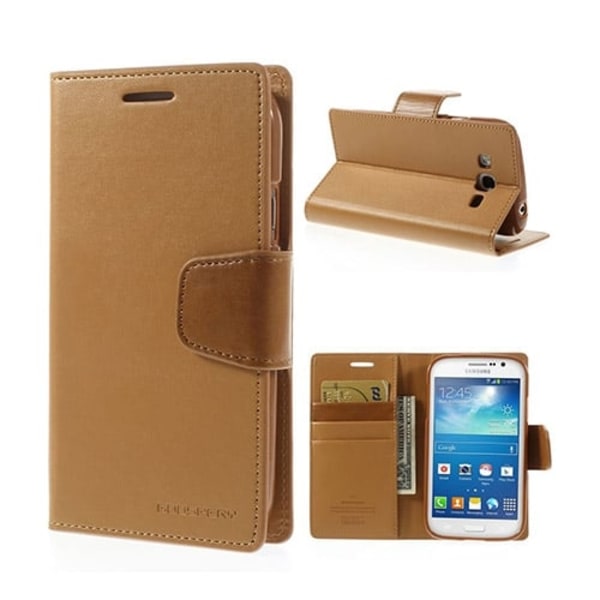 Mercury Sonata Samsung Galaxy Grand Neo Läder Flip Fodral - Brun Brun