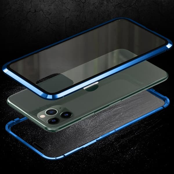 Luphie Sword iPhone 11 Pro Alu-støtfanger + Glass - Blå Blue