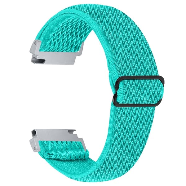 SyncUp barnklocka Elastisk mjuk nylon sportarmband med vågigt mönster - Mintgrön Grön