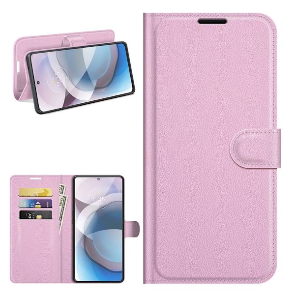 Classic Motorola One 5G Ace Flippetui - Rosa Pink