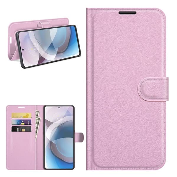 Classic Motorola One 5G Ace fodral - Rosa Rosa