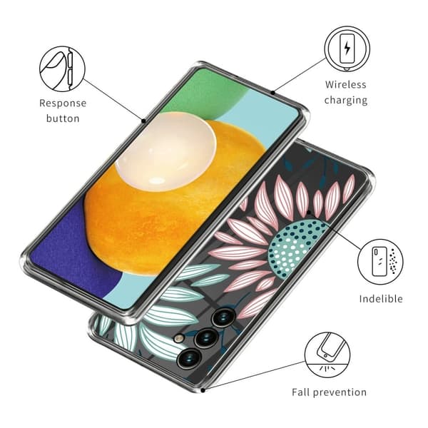 Deco Samsung Galaxy A35 skal - Solros Grön