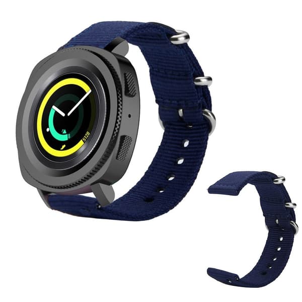 Samsung Gear Sport simpel nylon Urrem - Mørkeblå Blue