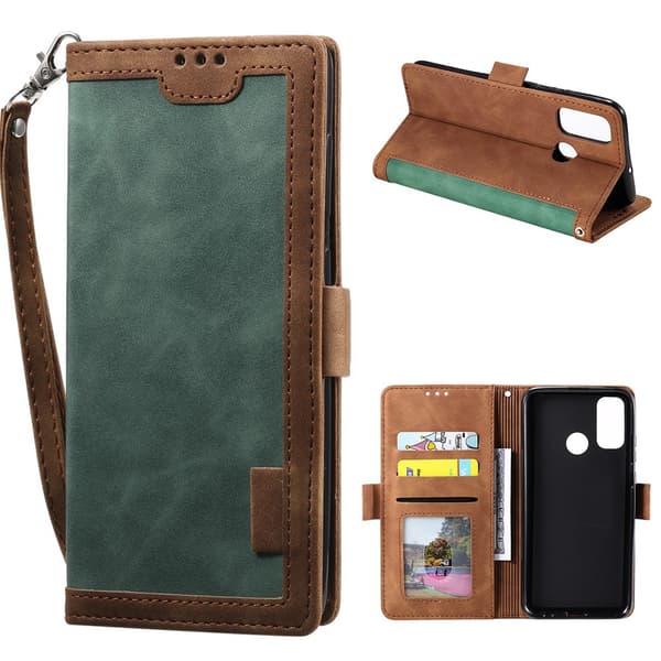 Surburbian Samsung Galaxy A21s flip-etui i lær - Grønn Green