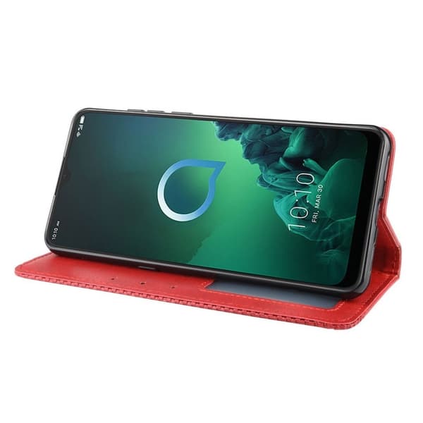 Bofink Vintage Alcatel 3X (2019) leather kotelot - Punainen Red