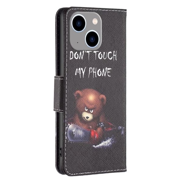 Wonderland iPhone 14 Plus flip kuoret - Karhu Black