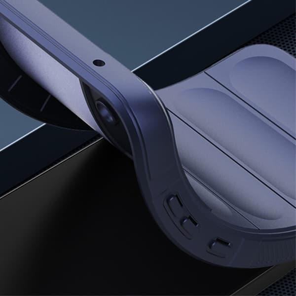 Mjukt greppformat Samsung Galaxy A55 skal - Ljuslila Lila
