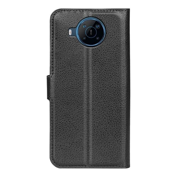 Classic Motorola Moto E30 flip etui - Svart Black