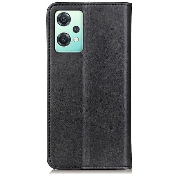 OnePlus Nord CE 2 Lite 5G flip etui i ægte læder med pung – Sort Black