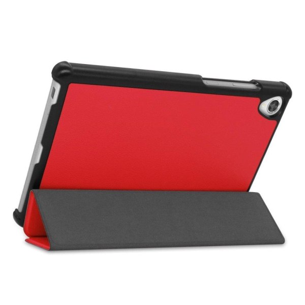 Lenovo Tab M8 cool tri-fold leather flip case - Red Röd