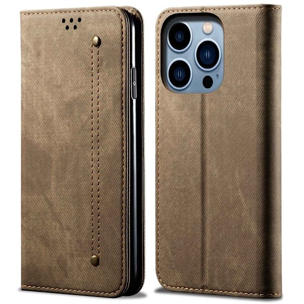 Jeans iPhone 14 Pro fodral - Brun Brun